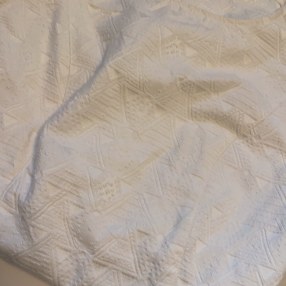 Ivory H&M Divided feminine textured dress size 4 - Picture 3 of 6
